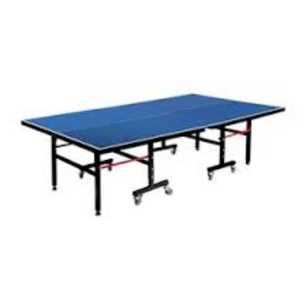 TABLE TENNIS TABLE CHIP BOARD 4WHEELS FOLDABLE 2