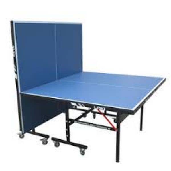 TABLE TENNIS TABLE CHIP BOARD 4WHEELS FOLDABLE 8