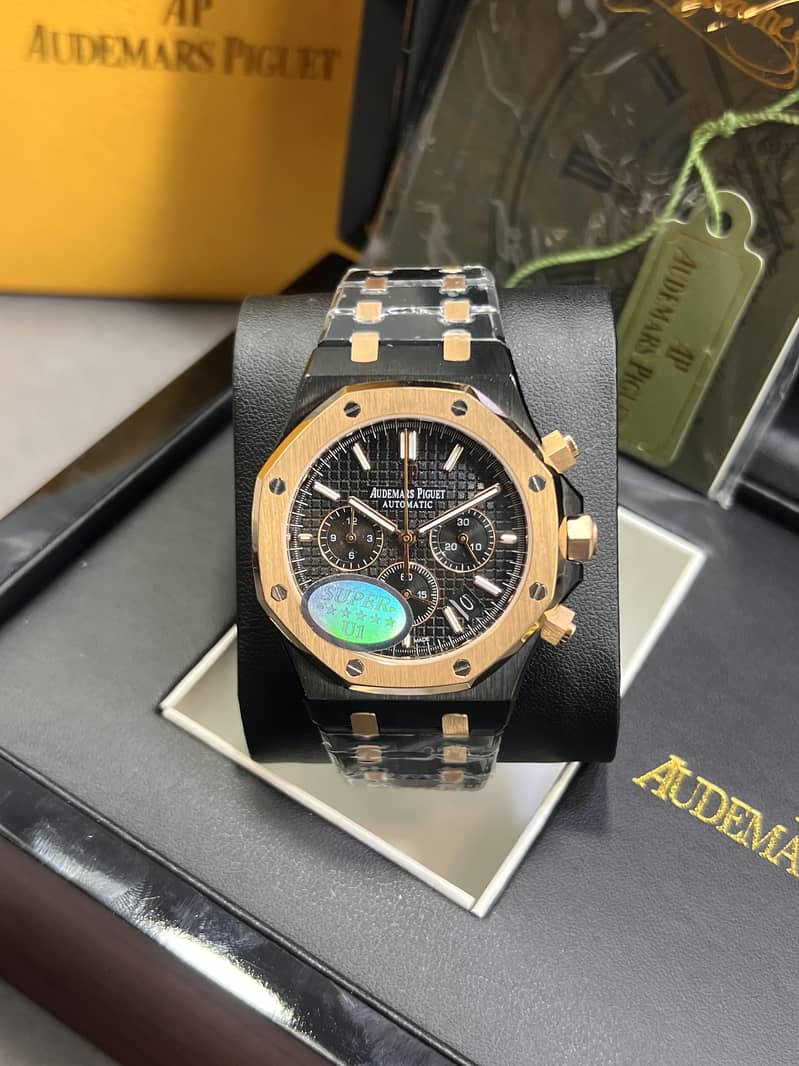 AUDEMARS PIGUET Two Tone Black Watches 1056773782