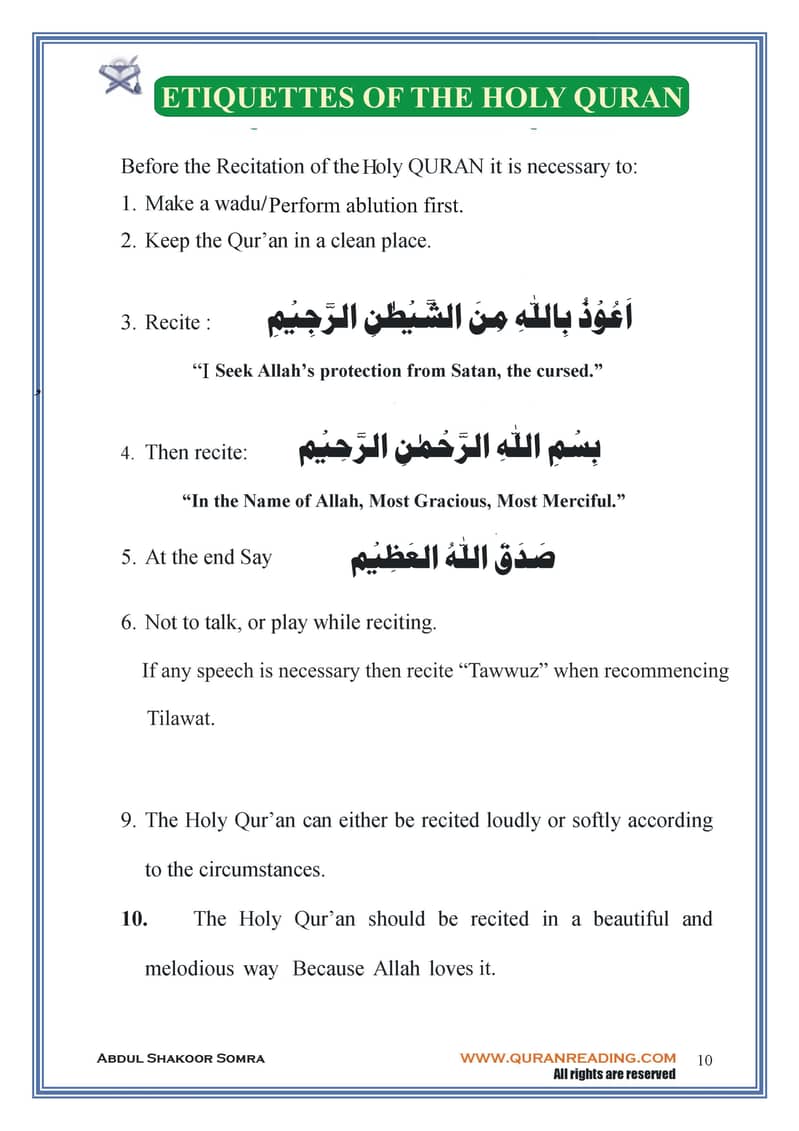 I will give you quran education tajweed teaching and quran tutor 6