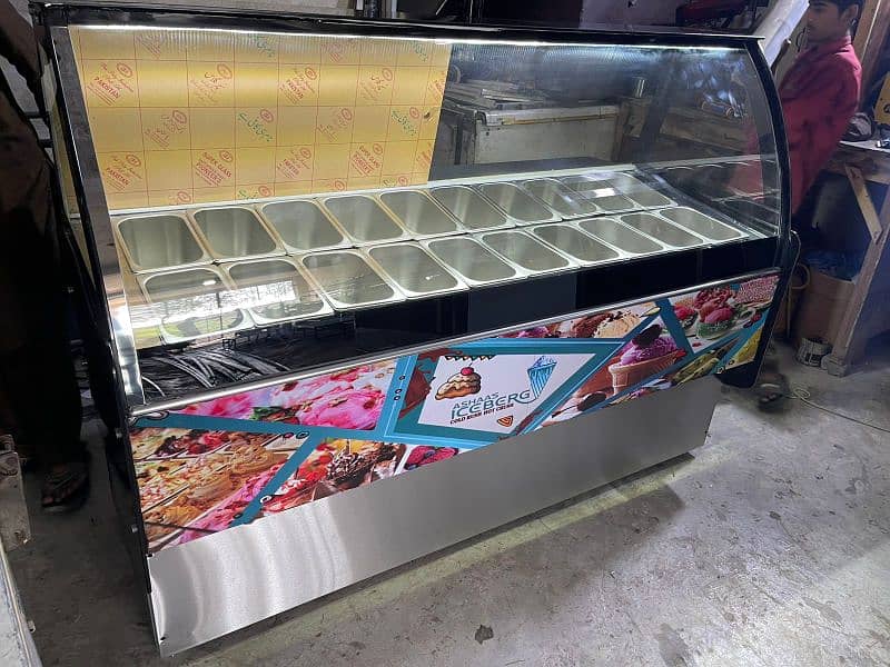 Ice Cream Display Counter Freezer 10