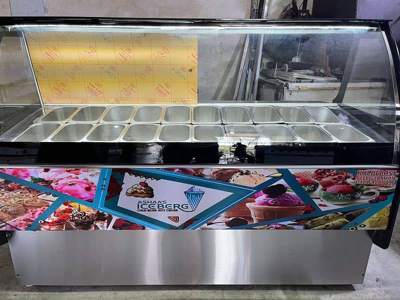 Ice Cream Display Counter Freezer 16