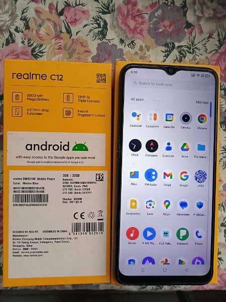 Realme C12.3/32 Box Available. 0