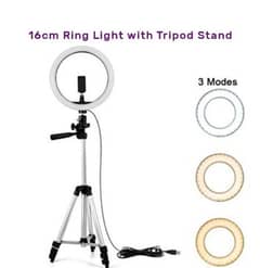 3110 tripod stand with multi color ring light
