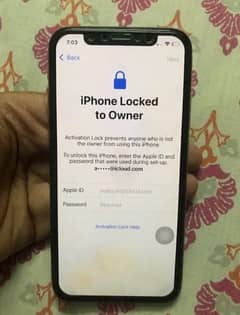 iphone x icloud locked olx