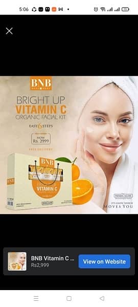 Facial kit with 6’Cs of vitamins BNB 3
