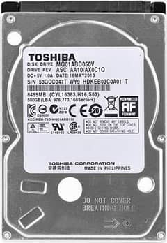 Hard disk Toshiba 500gb 0