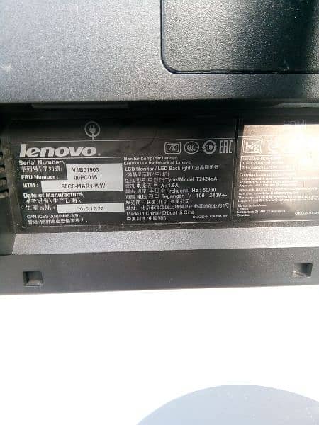 I'm selling my Lenovo 24inch IPS LED monitor 5