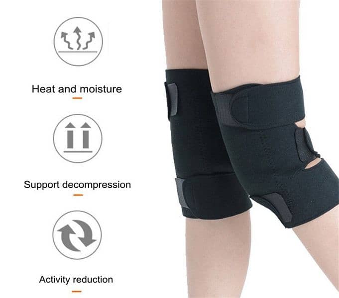 2Pcs Health Care Magnetic Therapy Self Heating Knee Pads 3