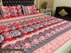 crystal cotton 3pcs multicolor bedsheet