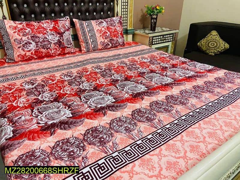 crystal cotton 3pcs multicolor bedsheet 0