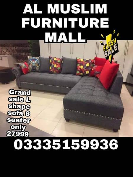 10 years foam L shape sofa set only 28999 7