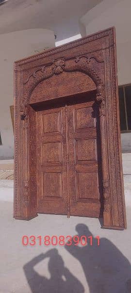 dayer doors/ antique door/ furniture/ bed/ swati furniture 1
