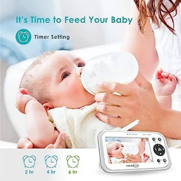JSLBtech Baby monitor Cameras Two-Way Talk,Long Range,Temperature 5