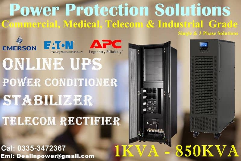 Online UPS Industrial Stabilizer 1000kva 300kva 200kv 100kva 30k AVR 16