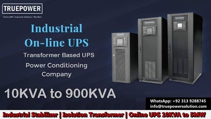 Online UPS Industrial Stabilizer 1000kva 300kva 200kv 100kva 30k AVR 17