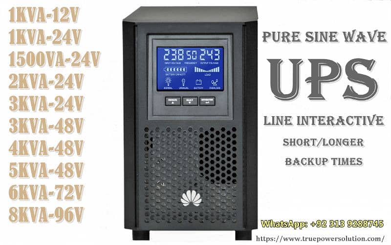 Lithium-ion UPS Short  Longer  5kva 3kva 2kva 1kva 6kva 10KVA-80Kva 8