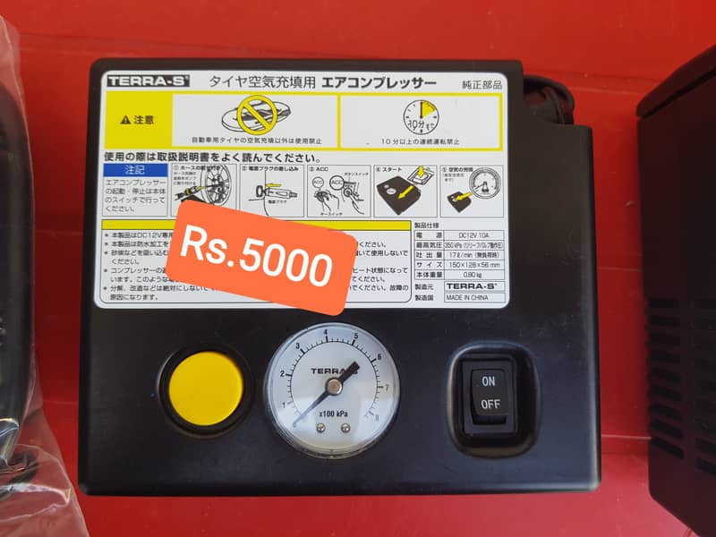 Japan use car dash cam drive recoder air compressor pump tire inflator 3