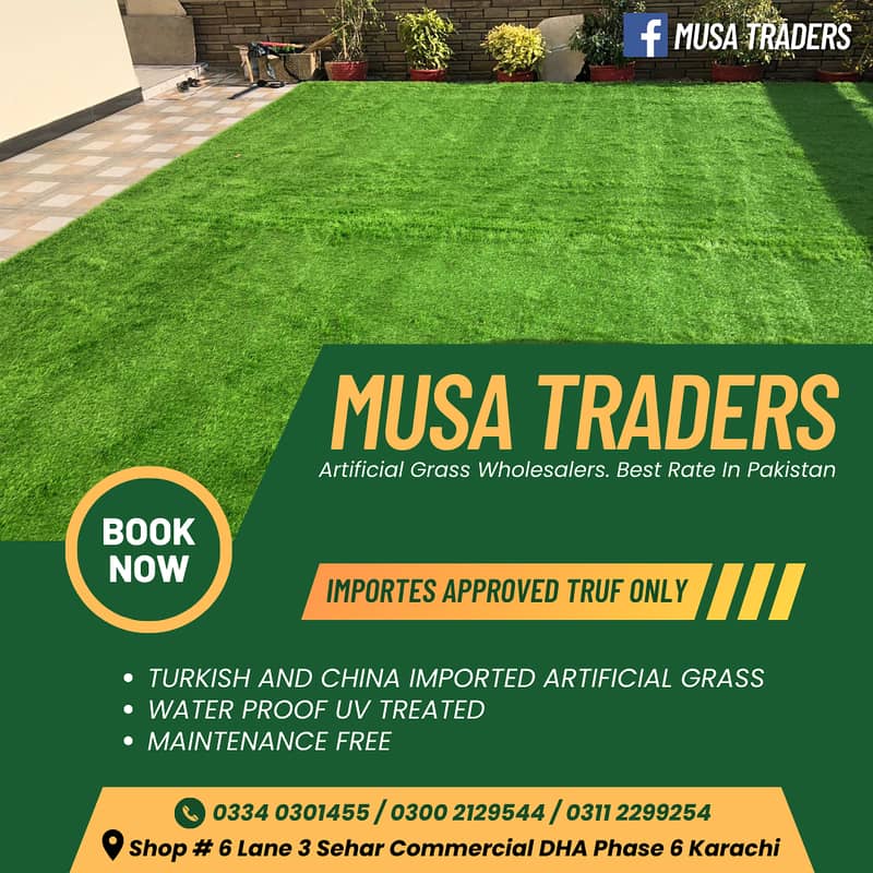 Artifical Grass For Gym Floor - Astro Turf Balcony Lawn Garden Outdoor 1