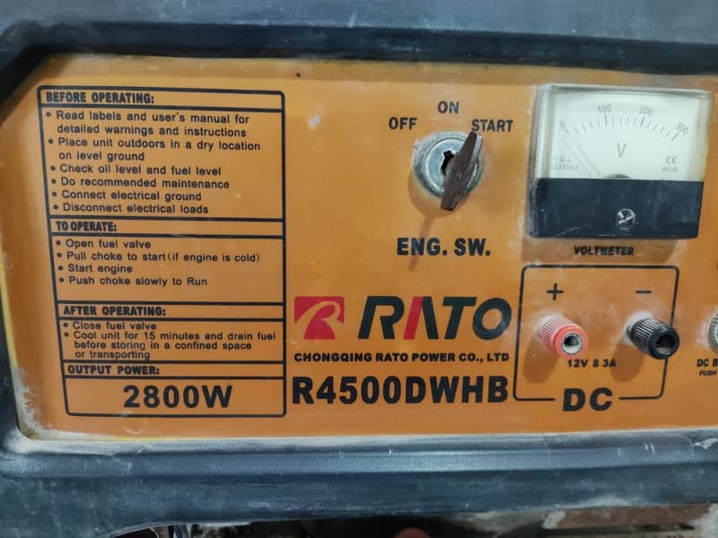 RATO R4500 DWHB Generator 2800W 5