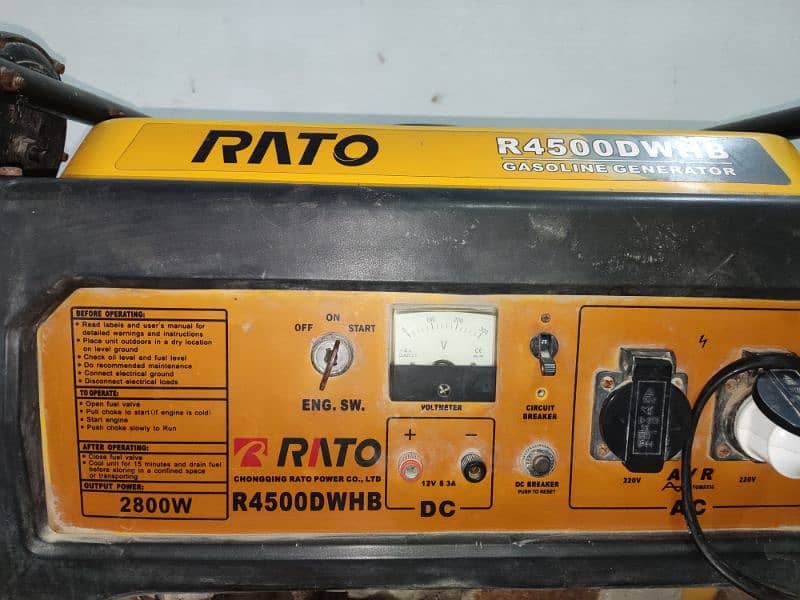 RATO R4500 DWHB Generator 2800W 6