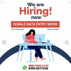 Data entry work (only Female)