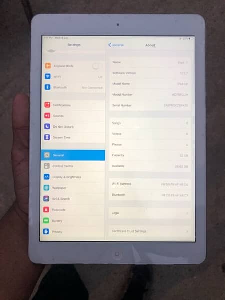 iPad air1 32gb PUBG support lla model exchange wid iPhone only 8