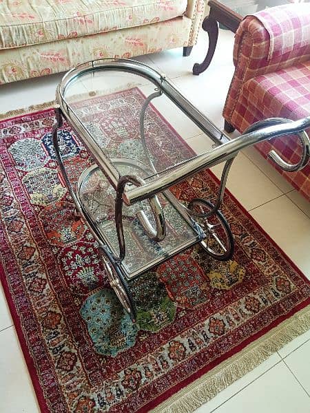 Tea trolley silver imported 4