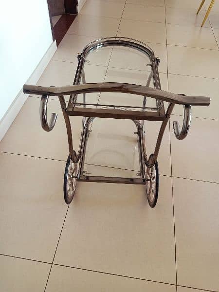 Tea trolley silver imported 5