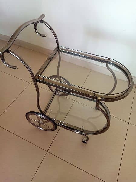 Tea trolley silver imported 6