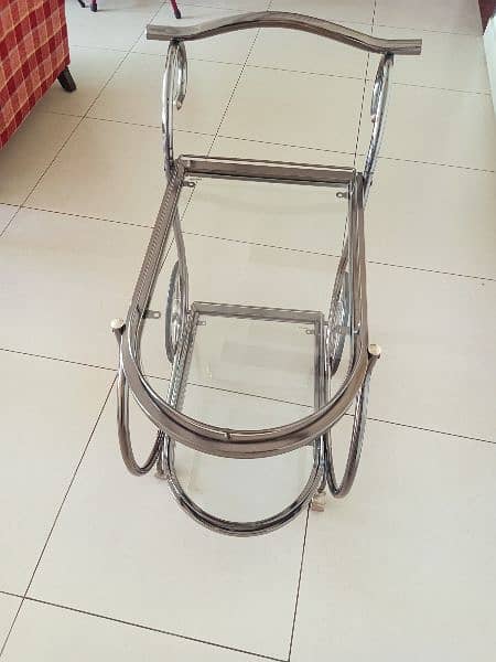 Tea trolley silver imported 7