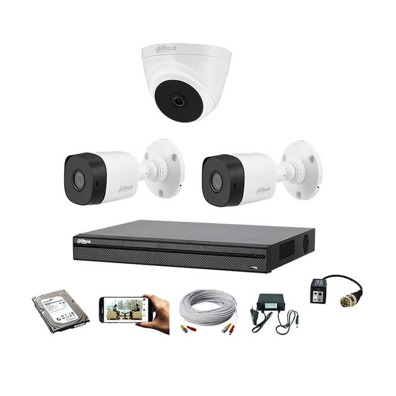 Two HD camera DAY & NIGHT complete package without installation 0