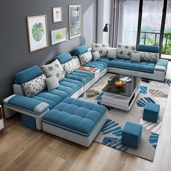 new ten seater sofa with four stools 7