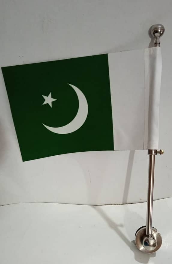 Pakistan flag + car flag pole ,  03008003560 (Delivery from Lahore) 1