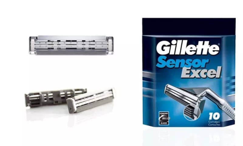 Gillette Sensor Excel Cartridge Pack Of 10’s Refills Original Poland 3