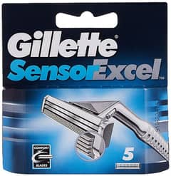 Gillette Sensor Excel Cartridge Pack Of 5’s Refills Original Poland