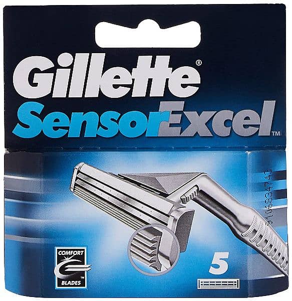 Gillette Sensor Excel Cartridge Pack Of 5’s Refills Original Poland 0
