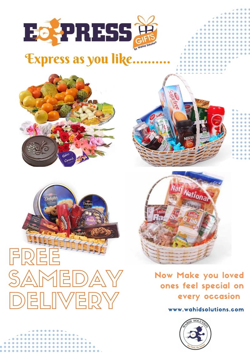 Express Gifts By Wahid Solution cake flower bouquet basket chocolates 5