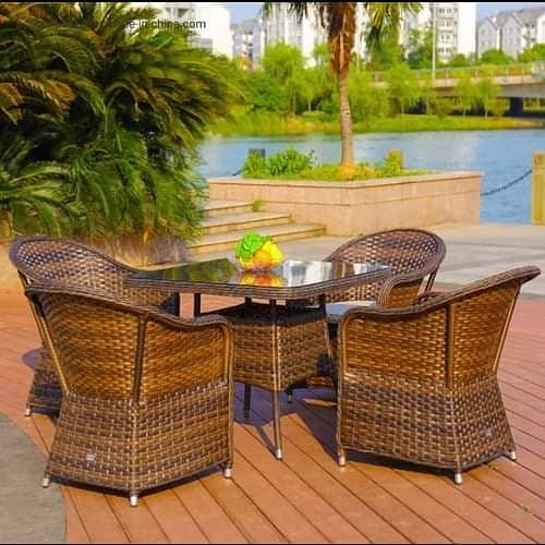 Rattan Patio Chairs, Cane Outdoor Furniture Set, Luxury sofa and cahir 1