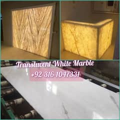 Backlit white marble onyx | translucent white marble | backlight onyx