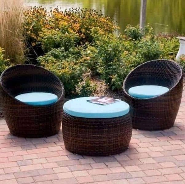 Rattan Patio Chairs, Cane Outdoor Furniture Set, Luxury sofa and cahir 0