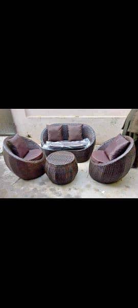 Rattan Patio Chairs, Cane Outdoor Furniture Set, Luxury sofa and cahir 11