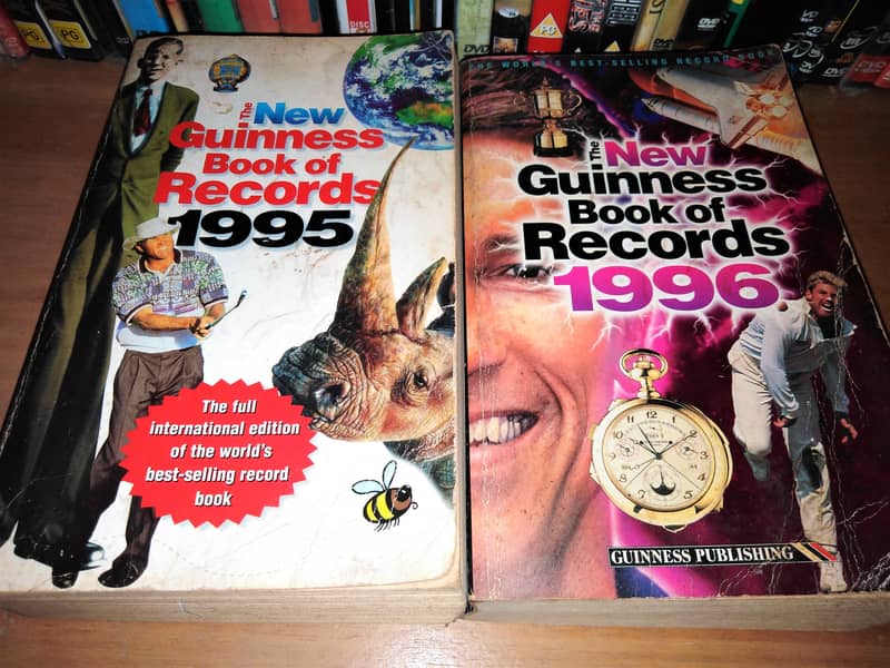 Rare Vintage Guinness Books of World Records - 1979, 1995, 1996 5
