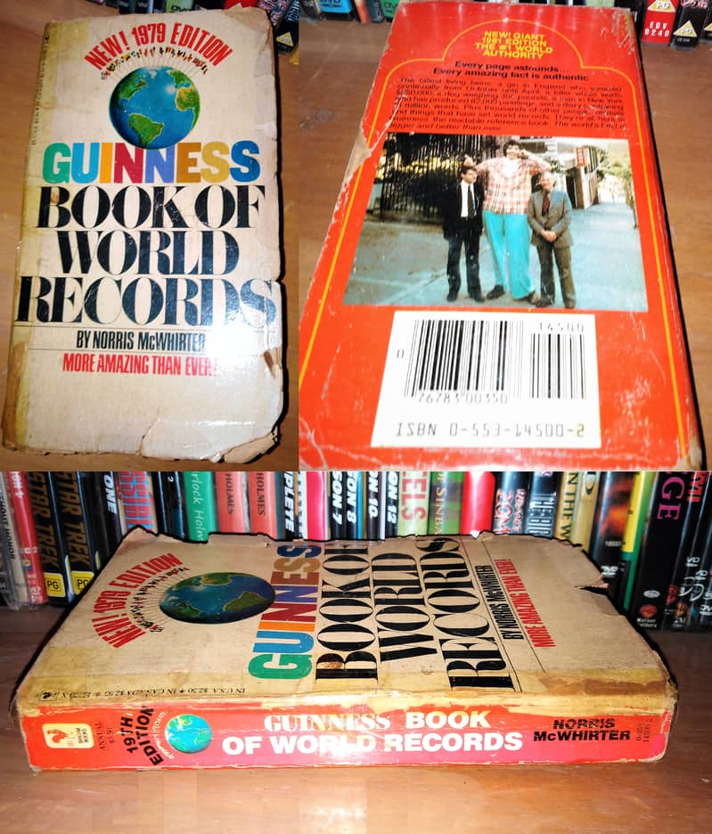 Rare Vintage Guinness Books of World Records - 1979, 1995, 1996 2