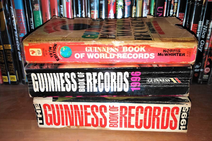 Rare Vintage Guinness Books of World Records - 1979, 1995, 1996 9