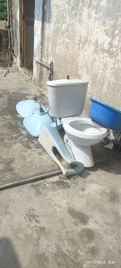 Washroom Basin Flush Set 0