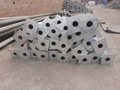 Hot Dip Galvanizing Services/ J Anchor bolts fancy tubular wapda poles