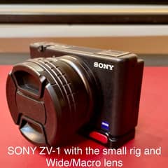 SONY ZV-1 with Wide and Macro Lens Kit Zhiyun Crane M2