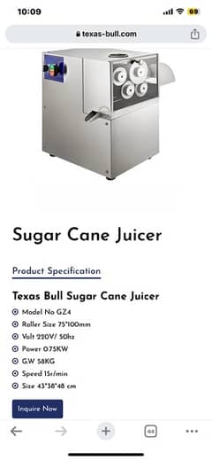 sugar cane juice machien import usa hygienic machien