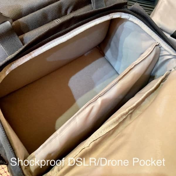 Imported Drone and Camera DSLR Shockproof Bag with Laptop Pocket. 8
